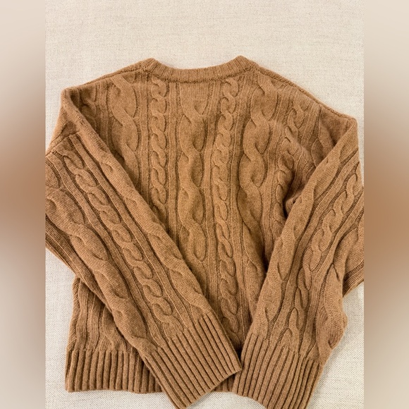 J CREW SIZE XS Spring Street cashmere twisted cable-knit sweater CO589 - Picture 6 of 6